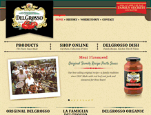 Tablet Screenshot of delgrossofoods.com